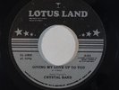 Modern Soul 45 CRYSTAL BAND Giving My Love Up To /Music on Lotus Land NM reissue
