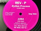 Rev P Aka Pete Parsons - Rythm Process -Breakbeat Hardcore Jungle Impact Records