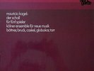 LP Mauricio Kagel Der Schall (Für Fünf Spieler) NEAR MINT Deutsche Grammophon