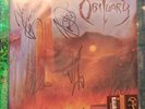 OBITUARY - Full Signed Dying Of Everything  GATEFOLD LP orange krush Vinyl ld.ed