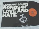 LEONARD COHEN SONGS OF LOVE AND HATE VINYL RECORD LP