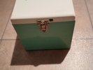 Amfile Platter-Pak case with (85)  Radio Station  Country 45 records & index