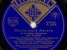 WESTERWALD MARSCH German WW2 HASELNUSS RARE WWII 78rpm Schellackplatte EX