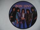 BON JOVI Slippery When Wet PICTURE DISC LP 1986 US EX