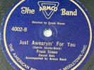 Frank Simon ARMCO Band Middletown Oh JUST AWEARYIN FOR YOU historical jazz 1929