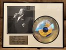 FRANK SINATRA 24K GOLD PLATED SINGLE “New York New York” Limited 2719/5000 COA