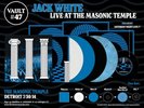 JACK WHITE, Live At The Masonic Temple Detroit 7/30/14, 4 LP plus 7 inch Vinyl.
