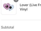 CONFIRMED Taylor Swift Lover (Live From Paris) Heart Shaped Vinyl In Hand
