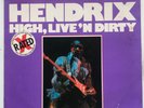 Jimi Hendrix - High, Live 'N Dirty - 1978 - Red Vinyl LP