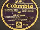 ANNETTE HANSHAW Big city blues COLUMBIA 5425 10