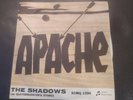 THE SHADOWS  APACHE 45 GIRI ITALIA 1960 SCMQ 1390 NUOVO MAI USATO