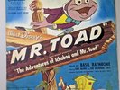 RARE  1949 DISNEY MR. TOAD * TOLD BY BASIL RATHBONE * Vinyl Record