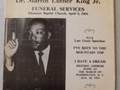 DR. MARTIN LUTHER KING JR- LP- Funeral Services + Speeches- I Have A Dream- VG+