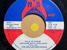 disco funk aor 7” MILLER BROTHERS Talk Is Cheap HEAR MB Music 1980 Modern Soul