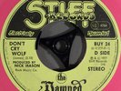 The Damned - Don't Cry Wolf / One Way Love - Used Vinyl Record 7 - E7670A