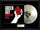 GREEN DAY AMERICAN IDIOT WHITE GOLD SILVER PLATINUM RECORD LP ALBUM NON RIAA