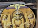IRON MAIDEN, POWERSLAVE PICTURE DISC VINYL, UK ORIGINAL 1ST PRESSING VINYL.