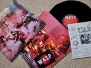 WASP 1ST LP 1984 UK WITH INSERT / MERCHANDISING INSERT /RARE PATCH HEAVY METAL