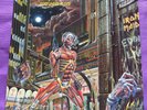 IRON MAIDEN Somewhere In TIme Vinyl LP -EMC3512 w Merchandise Leaflet