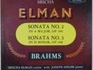 MISCHA ELMAN Brahms violin sonatas LONDON LL 1630 EX ffrr