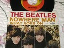 The Beatles-Nowhere Man/What Goes On-Vinyl 45 w/West Coast Picture Sleeve