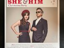 She & Him Christmas Party LP Vinyl Record 2016 Ruby Red Color