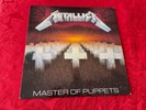 METALLICA - MASTER OF PUPPETS.  1989 REISSUE  VINYL LP + LYRIC INNER EX+ AUDIO