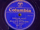 Columbia 3071D Mills Blue Rhythm Band HARLEM HEAT  78rpm  EE+  BLUE SHELLAC Jazz