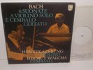 SAL 3805-6 Bach Violin & Harpsichord Sonatas Szeryng & Walcha  White Label 2LP