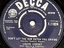LOUISE CORDET - Don't Let The Sun Catch You Crying - Uk 7