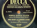 BING CROSBY / ANDREWS SISTERS Mele Kalikimaka DECCA CHRISTMAS JAZZ 78 V+
