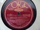 PREWAR JAZZ 78 LOUIS ARMSTRONG SEBASTIAN COTTON CLUB ORCH ON OKEH CONFESSIN'