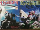 Iron Maiden - 2 X Ten Years Italien Maxis - PROMO PUNCHED COVER - MEGA RAR