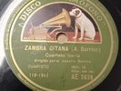 GUITAR 78 RPM Spanish Music CUARTETO IBERIA dir. Ángel BARRIOS. Zambra gitana