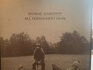 Very rare George Harrison All Things Must Pass LP w/Rare Rainbow labels & poster
