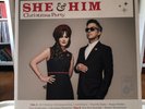 She and Him - Christmas Party LP Vinyl Record - 2016 - Ruby Red Color OOP