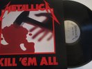 Metallica Kill 'Em All LP Vinyl Record Album Megaforce Records MRI 069 1983