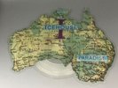 Icehouse Paradise 7” Single Shaped Picture Disc australia map , Ltd. Ed vinyl