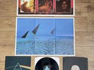 Pink Floyd Dark Side of the Moon UK 1st press solid blue prizm stickers posters