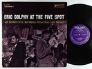 Eric Dolphy - At The Five Spot, Vol. 1 LP - New Jazz OG Press Mono DG RVG VG+