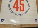 THE APOLLINAIRES ENVY THE LOVE  GIVE IT UP PAPER LABEL 2 TWO TONE VINYL  12”1982