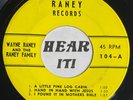 Starday Custom Pressing Hillbilly Gospel EP 45 WAYNE RANEY A Little Pine +5 rare