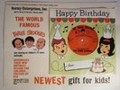 1961 Rare Three Stooges sing Happy Birthday Salesman Envelope + 7