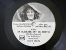 Picture Label Grace Moore The King Steps Out French Promotion 78RPM Brunswick