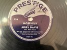 MILES DAVIS BLUE ROOM MORPHEUS PRESTIGE 78 RPM SONNY ROLLINS