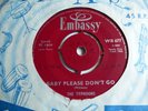 THE TYPHOONS-baby please don't go,EMBASSY,UK,1965,vinyl is MINT