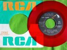 LUCIO BATTISTI -UNA TRISTE JORNADA / LA CINTA ROSA.  very rare Spanish red vinyl
