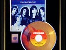 JOURNEY DON'T STOP BELIEVING 45 RPM GOLD  RECORD W/ SLEEVE RARE NON RIAA AWARD