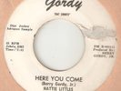 HATTIE LITTLES Here You Come Wonderful GORDY PROMO MOTOWN NORTHERN SOUL USA 45