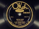 78 RPM Bind Willie Dunn (Eddie Lang & Lonnie Johnson), Okeh 8711, EE+ Jazz Blues